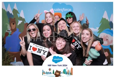 Sales Force Photo Booth in New York | Mashbooths Modern Photo Booth Rentals
