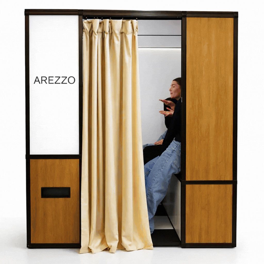 Custom Branded Enclosed Photo Booth NYC | Mashbooths Modern Photo Booth Rentals Custom branded enclosed photo booth for NYC events and brand activations | Mashbooths Modern Photo Booth Rentals