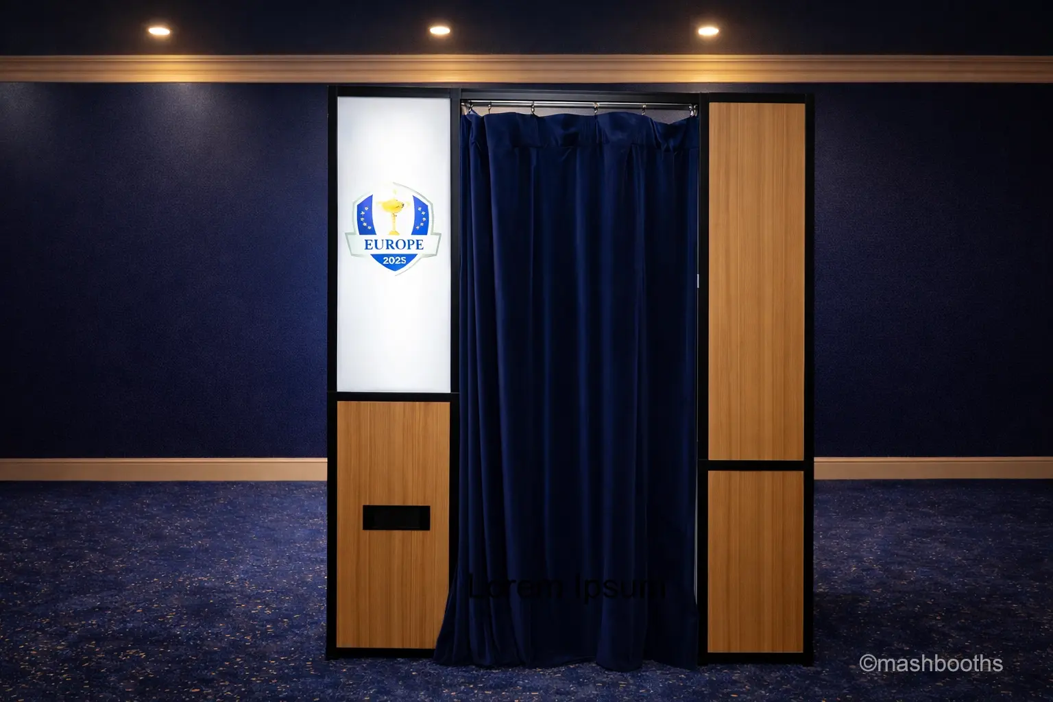 Vintage Photo Booth Rental in NYC | Mashbooths Modern Photo Booth Rentals Vintage Enclosed Photo Booth Rental at Brand Activation for Ryder Cup NYC