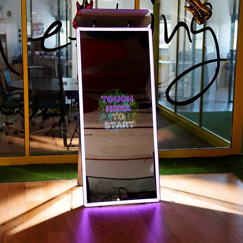 Mirror-Booth-Service-Image | Mashbooths Modern Photo Booth Rentals mirror booth for corporate event in NYC office