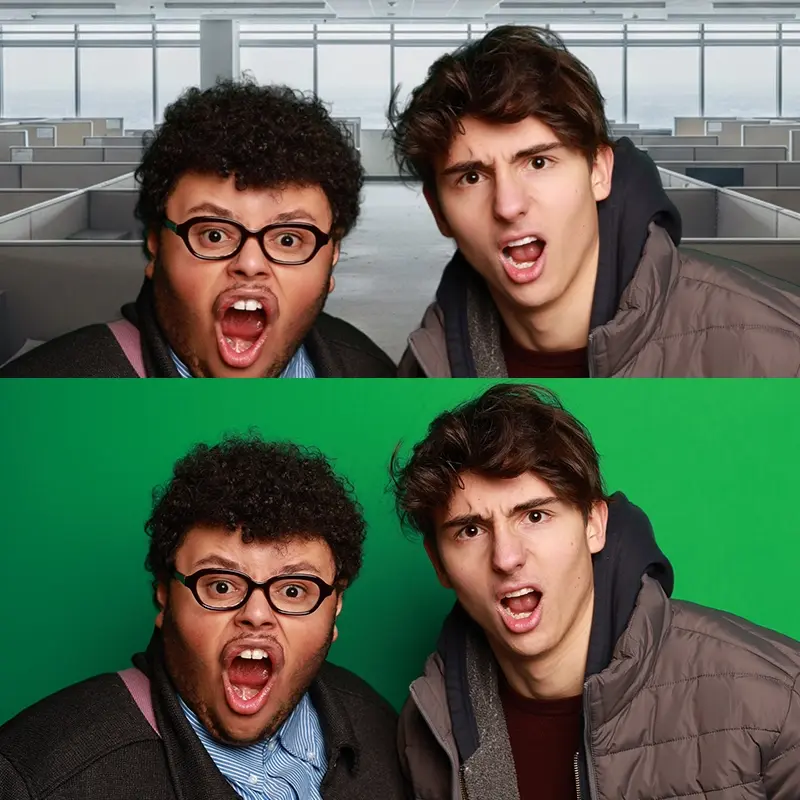 greenscreen-photo-booth-nyc | Mashbooths Modern Photo Booth Rentals Green screen photo booth placing guests inside virtual backgrounds