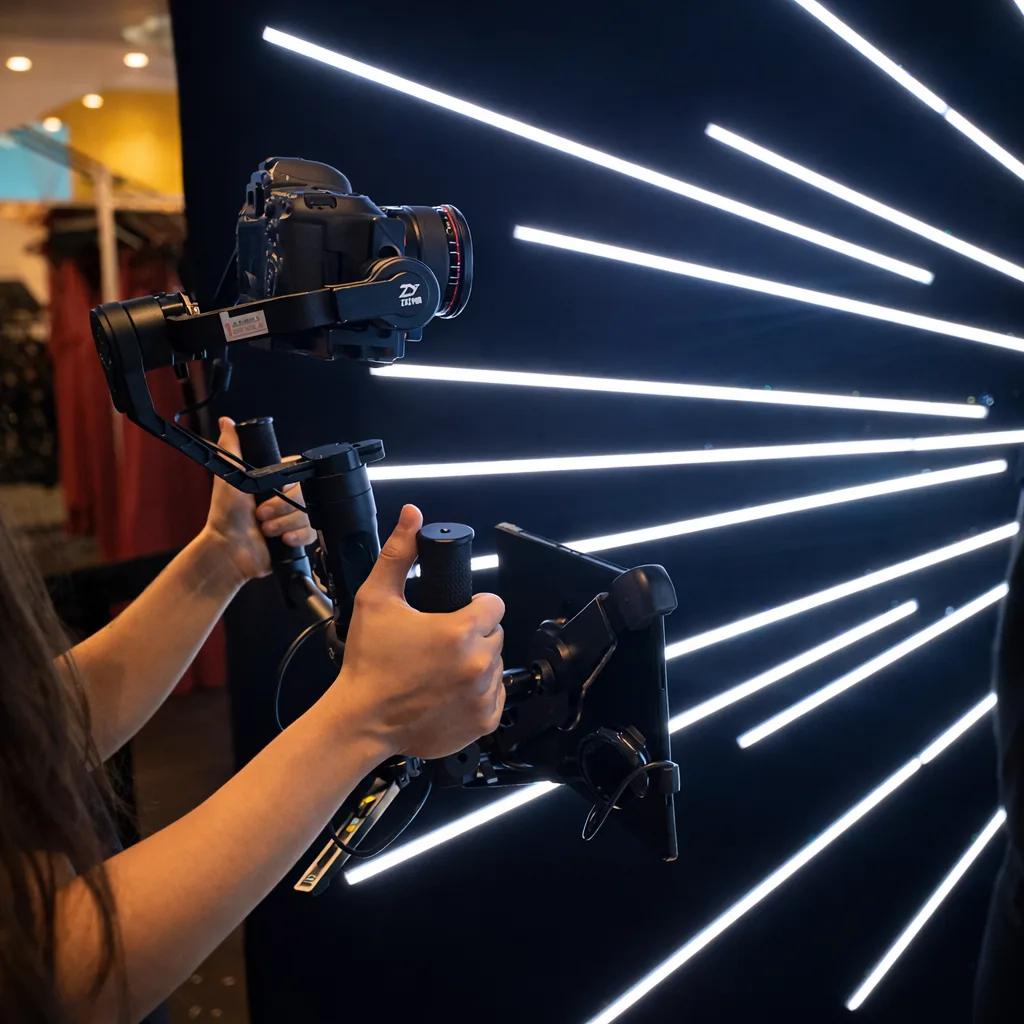 video-booth-HD-Camera-NYC | Mashbooths Modern Photo Booth Rentals video booth at forever 21 brand activation in NYC