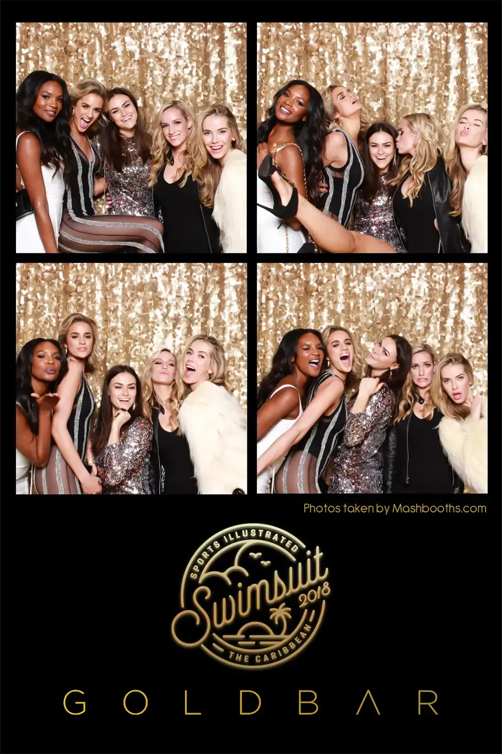 Sports Illustrated Swimsuit 2018 Goldbar event photo booth experience with guests posing